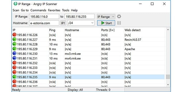 Angry IP Scanner