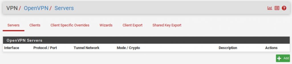 pfSense - OpenVPN Servers