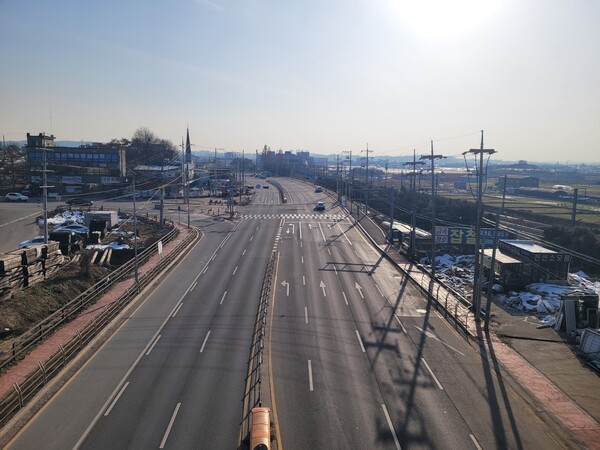 경기 평택~오산을 연결하는 일반국도의 모습. 사진=국토교통부 제공