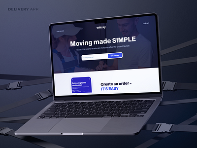 Logistic Landing Page Design | Whizzy delivery delivery service home page landing page logistic website logistics logistics company moving parcel product design relocation shipment shipping shipping tracking transportation ui ux web design