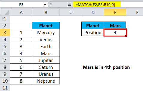 MATCH Exact match 1-1