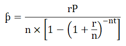 Amortization Formula