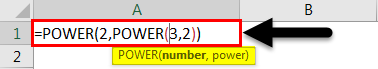 Exponents in Excel Example 3-2