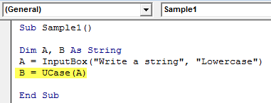 VBA UCASE Example 2-4