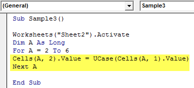 VBA UCASE Example 4-6