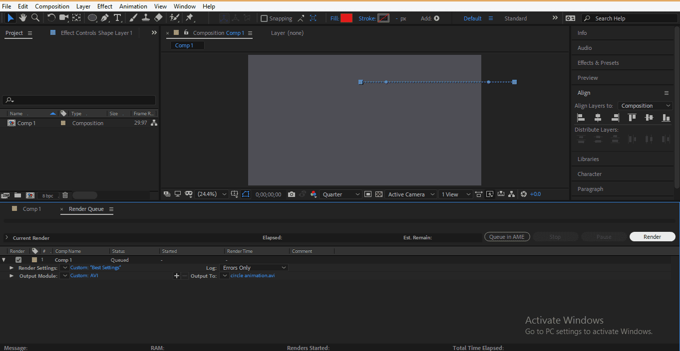 Rendering Animation