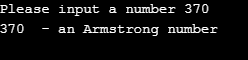 Armstrong Number in Python eg1