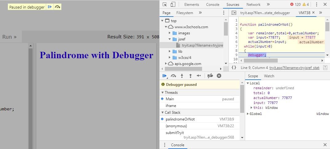 JavaScript Debugger 1-5