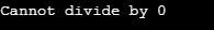 Python Remainder Operator - try-except blocks to catch this error