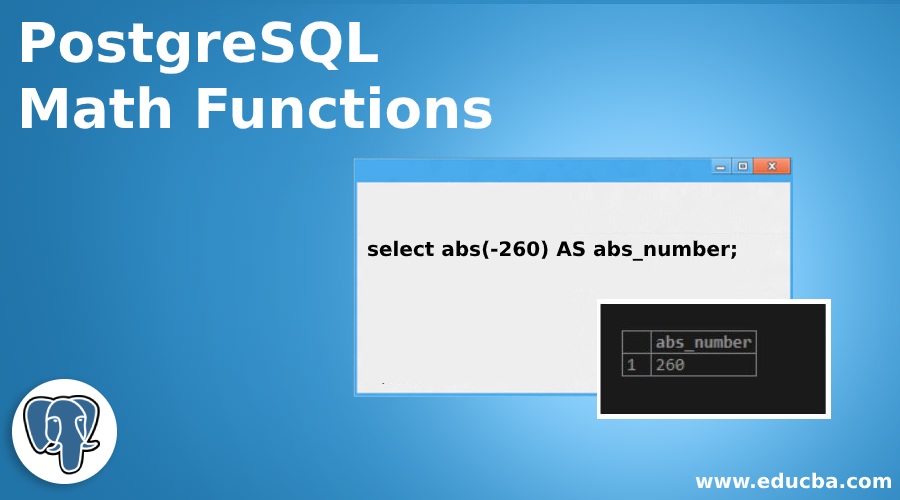 PostgreSQL Math Functions