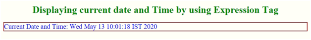 JSP Expression Example 1