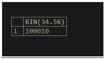 MySQL BIN() output 4