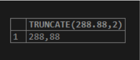 MySQL TRUNCATE()-2.3