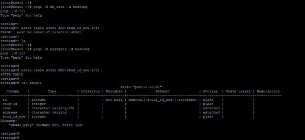 Alter Column in PostgreSQL - 1