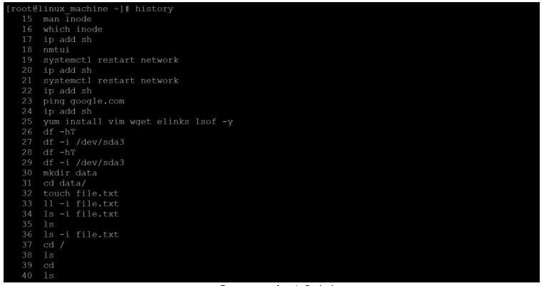 Linux History Command 10