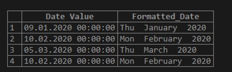 with Table Column Value