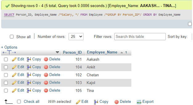 MySQL DDL - 14