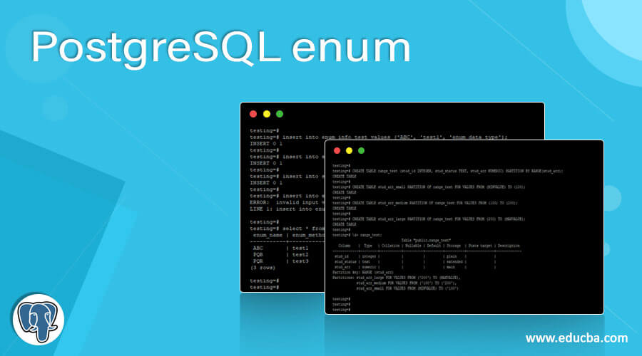 PostgreSQL enum