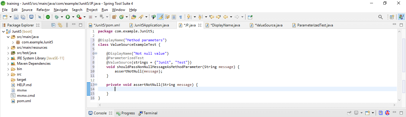 JUnit 5 parameterized test data 1