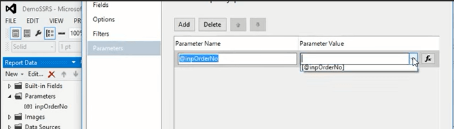 SSRS Parameter Add Reports 6