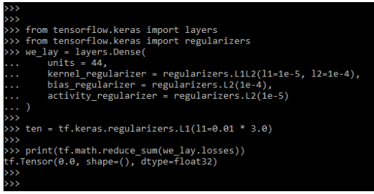 Keras Regularization module