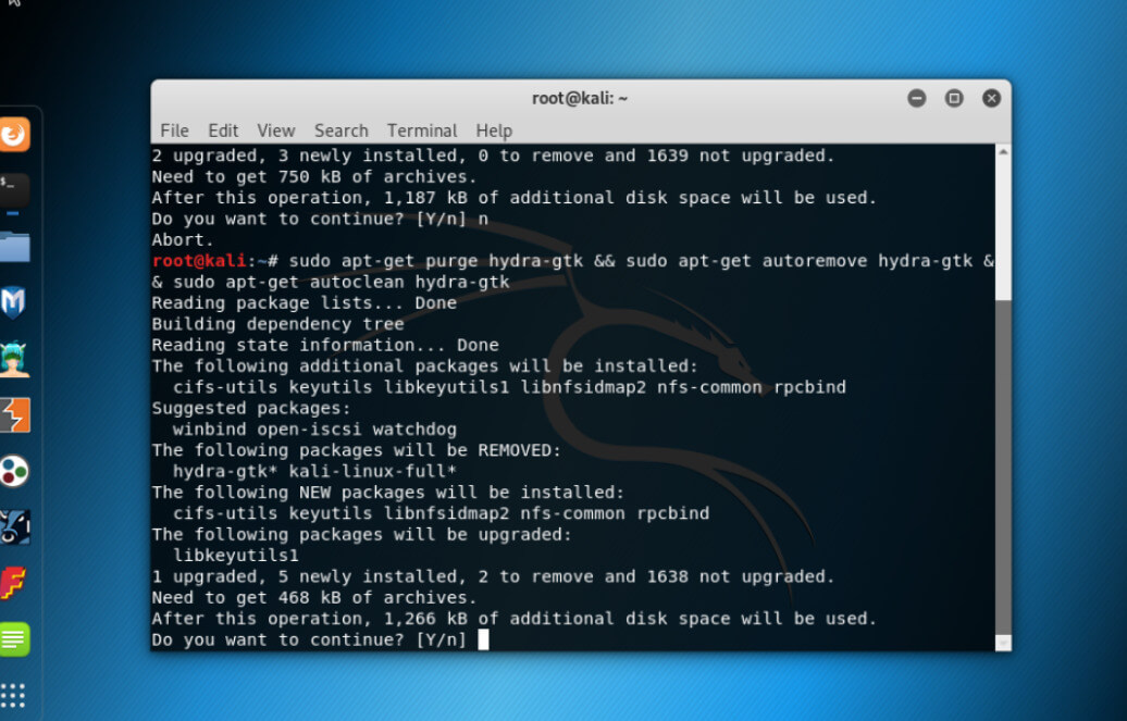 Kali Iinux Hydra Drawback