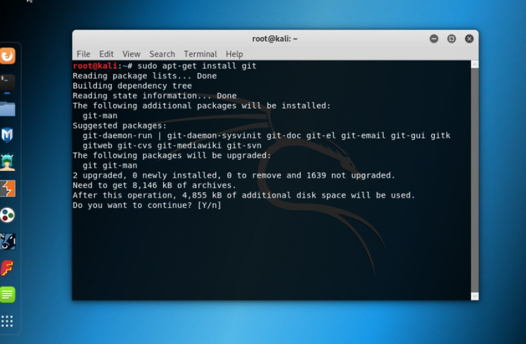 Installing Kali Linux Hydra