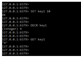 Redis INCR - decr command