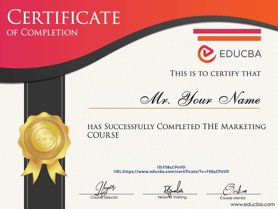 Marketing Certificate