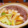 小松菜とさつま揚げの煮びたし、肉豆腐ほか