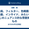 結局、フィルター、色眼鏡、内面、インサイド、みたいな感じのニュアンス的な雰囲気のもの