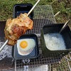 簡単キャンプ飯「鶏もも肉の丸焼きランチ」を作ってみました