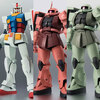 【機動戦士ガンダム】ROBOT魂『RX-78-2 ガンダム』『シャア専用ザク』『量産型ザク』可動フィギュア【バンダイ】より2025年3月再販予定♪