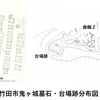 鬼ケ城の墓地略図　※途中ですが。