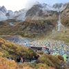 3段紅葉の涸沢で初めてのテント泊