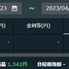 【トライオートETF】2023年4月第5週の実現損益は+1,342円でした【実際の画面】