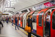 people realising blue light london underground trains