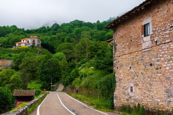 Road that runs through the Los Beyos gorge between the municipalities of Amieva and Ponga, Asturias.