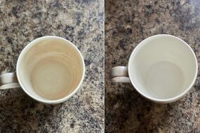 how to remove stains tea cups