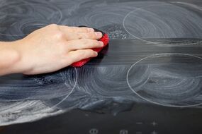 scratched dirty hob cleaning hack