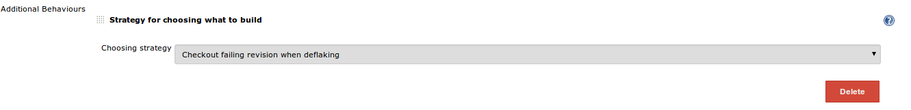 Deflake Checkout Configuration