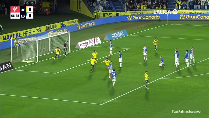 Gol de Sandro (1-0) en el Las Palmas 1-0 Espanyol