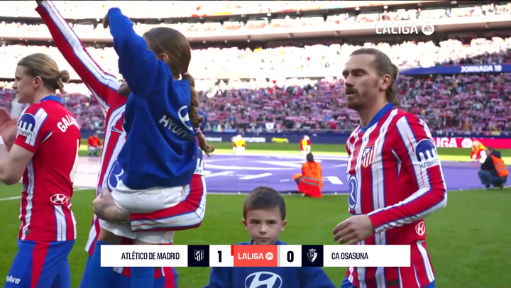 Atltico de Madrid 1-0 Osasuna: resumen y gol | LaLiga EA Sports (J19)