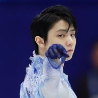 【NHK杯フィギュア】男子SPで演技する羽生結弦＝真駒内セキスイハイムアイスアリーナで2019年11月22日、貝塚太一撮影