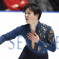 男子フリーで演技する宇野昌磨＝東京・国立代々木競技場で2019年12月22日、竹内紀臣撮影