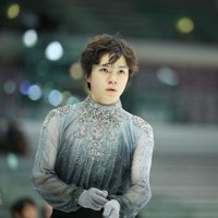 フリーの当日練習に臨む宇野昌磨＝イタリア・トリノのパラベラ競技場で2022年12月10日、貝塚太一撮影