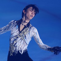 演技する羽生結弦さん＝東和薬品ラクタブドームで2023年3月30日、猪飼健史撮影