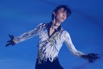 演技する羽生結弦さん＝東和薬品ラクタブドームで2023年3月30日、猪飼健史撮影