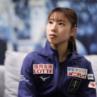 女子フリーから一夜明けて取材に応じる住吉りをん＝フィンランド・エスポーで2023年11月19日、猪飼健史撮影