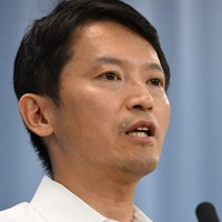 斎藤元彦・兵庫県知事＝神戸市中央区で12日、大西岳彦撮影